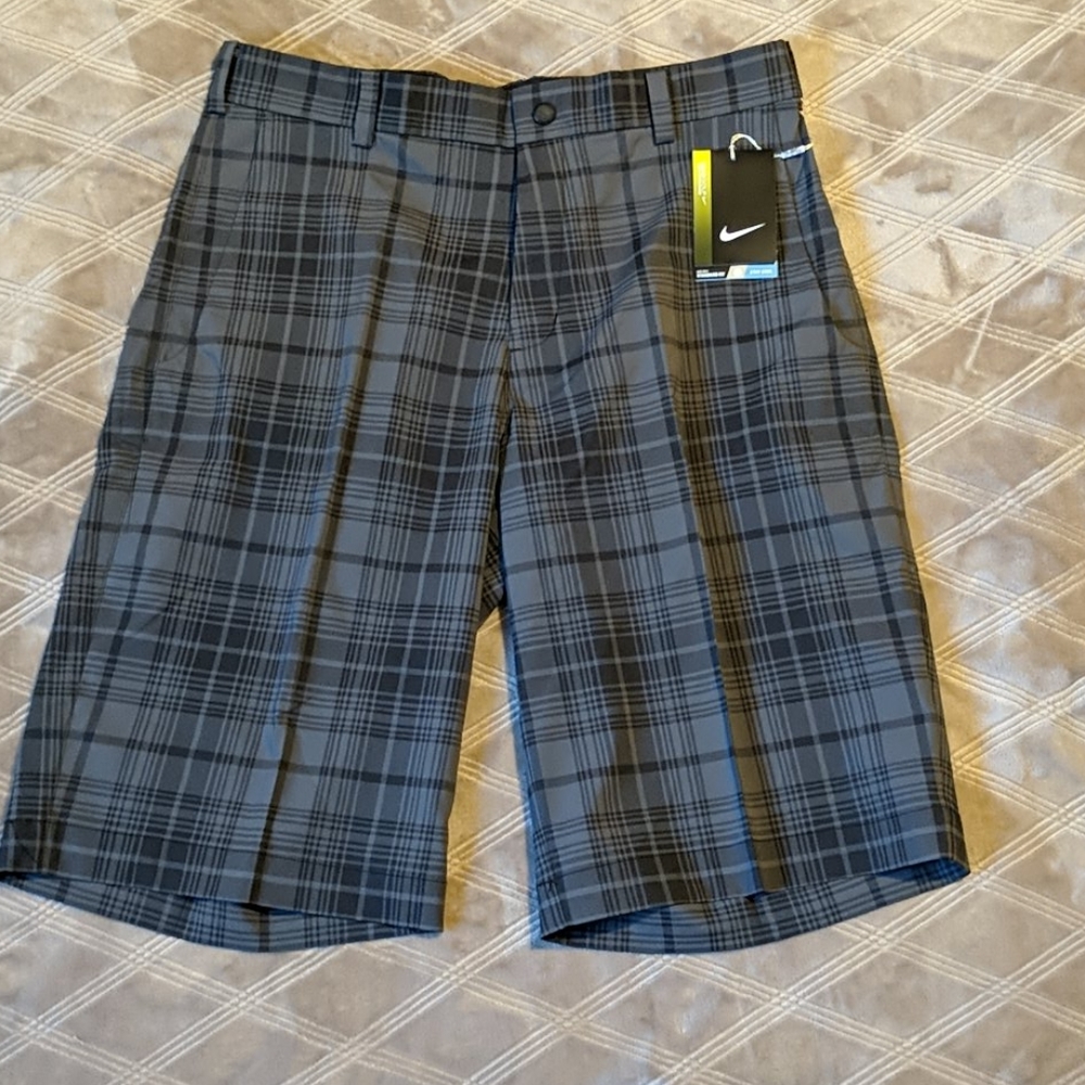 Nike grey plaid golf shorts 30/12